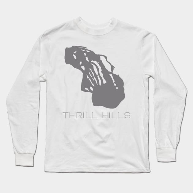 Thrill Hills Resort 3D Long Sleeve T-Shirt by Mapsynergy